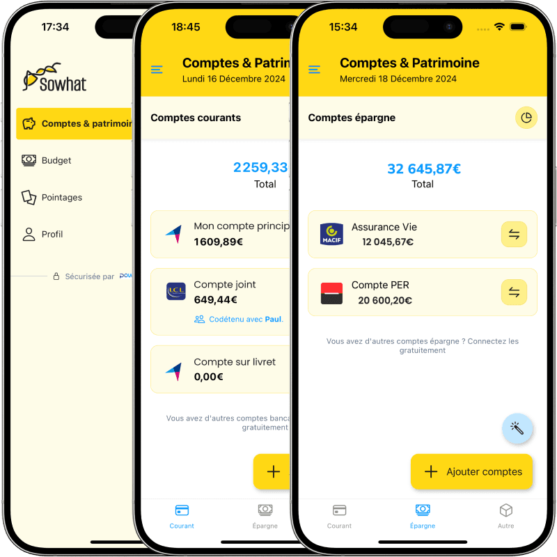Trois mockups en un pour présentation